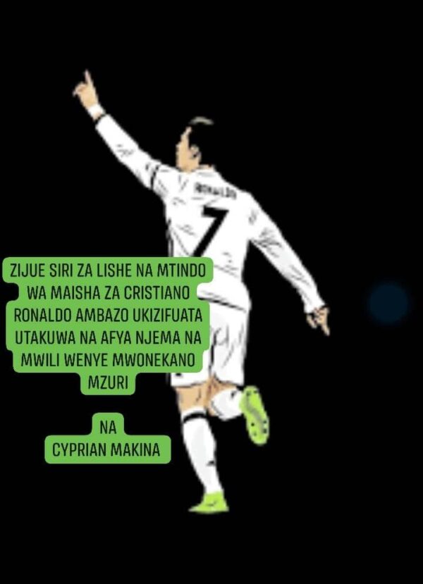 ZIJUE SIRI ZA LISHE NA MTINDO WA MAISHA ZA CRISTIANO RONALDO AMBAZO UKIZIFUATA UTAKUWA NA AFYA NJEMA NA NWILI MWENYE MWONEKANO MZURI