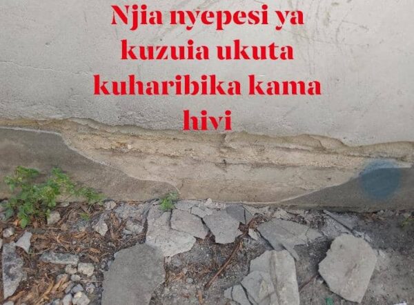 Njia nyepesi ya kuzuia ukuta kuharibika kama hivi