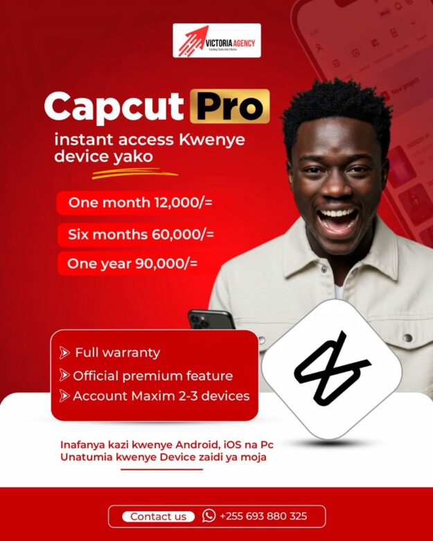 CAPCUT PRO 6 MONTHS Private Account